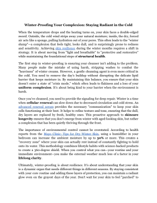 Winter-Proofing Your Complexion_ Staying Radiant in the Cold