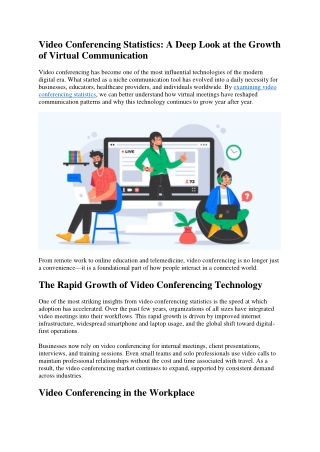 Video Conferencing Statistics