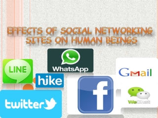 Effects of social networking sites