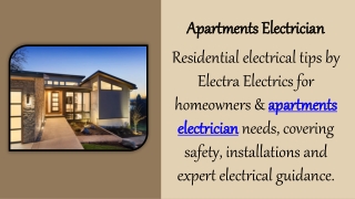 Apartments Electrician