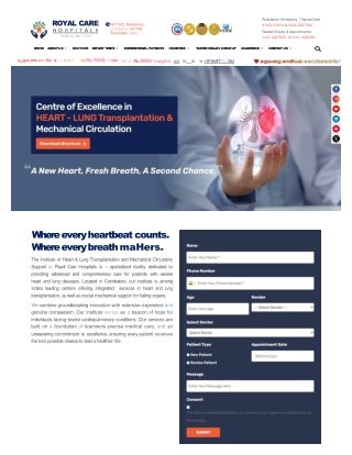 Institute of Heart & Lung Transplantation and Mechanical Circulation – Royal Care Hospitals
