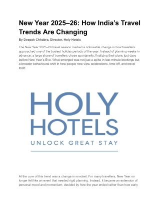 New Year 2025–26_ How India’s Travel Trends Are Changing