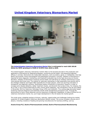 United Kingdom Veterinary Biomarkers Market