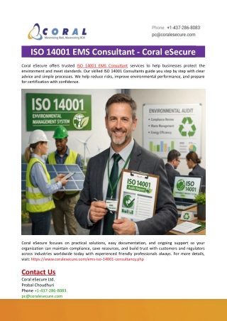 ISO 14001 EMS Consultant-Coral eSecure