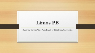 Black Car Service West Palm Beach by Elite Black Car Service