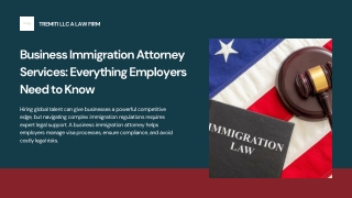 Business Immigration Attorney Services: Everything Employers Need to Know