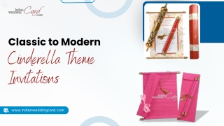 Classic to Modern Cinderella Theme Invitations