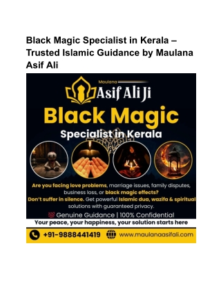 Experienced Black Magic Specialist Kerala – Trusted Guidance