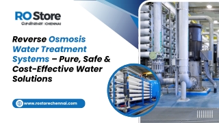 Advanced Reverse Osmosis Systems | Ro Store Chennai
