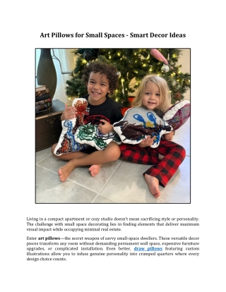 Art Pillows for Small Spaces - Smart Decor Ideas