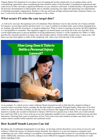 The Statute Of Limitations For A Cars And Truck Mishap In Florida Lower, Landy,