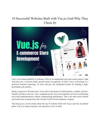 10 Successful Websites Built with Vue.js