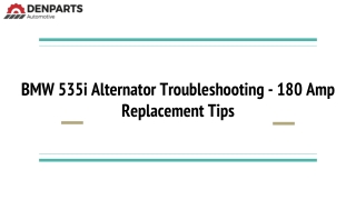 BMW 535 Alternator 12-31-7-557-789