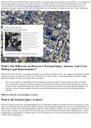 Just How To Select The Most Effective Car Crash Attorney Near Me