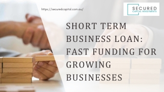 Short Term Business Loan Fast Funding for Growing Businesses