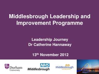 Middlesbrough Leadership and Improvement Programme