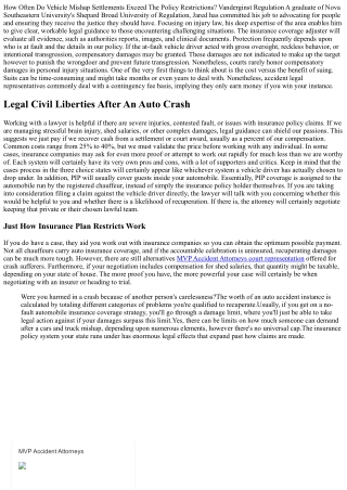 What Is The Maximum You Can Demand An Auto Accident?