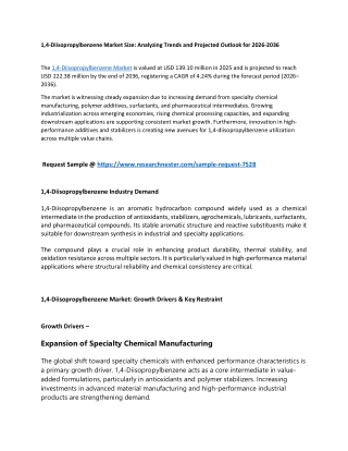 1,4-Diisopropylbenzene Market