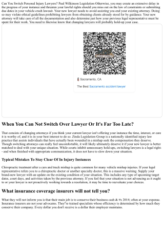 Can I Switch Accident Attorneys Throughout My Instance? Van Law Firm Injury & Mi