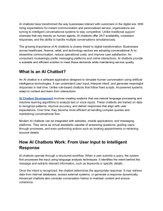 AI Chatbots Explained_ Technology, Features, and Use Cases