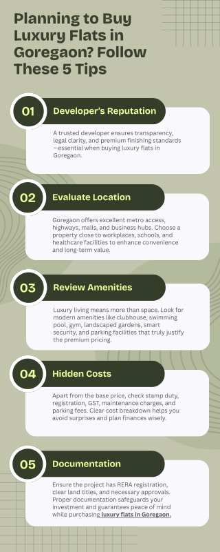Planning to Buy Luxury Flats in Goregaon Follow These 5 Tips