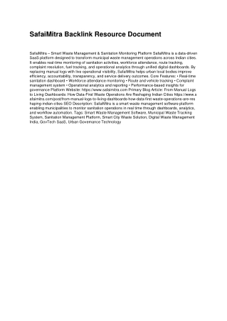 SafaiMitra_Backlink_One_Page