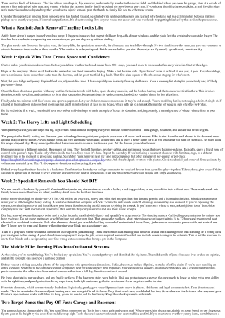 The Ultimate Junk Removal Timeline for Busy Families