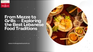 Best Lebanese Food Traditions