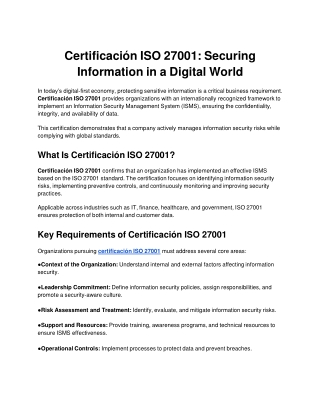 certificaci_n ISO 27001