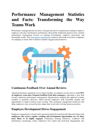 Performance Management Statistics and Facts