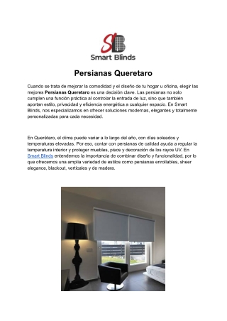 Persianas Queretaro: Estilo y Calidad para Tu Espacio