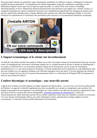 Faire appel à une entreprise spécialisée pour l'équipement thermique du logement