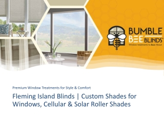 Fleming Island Blinds  Custom Shades for Windows, Cellular & Solar Roller Shades