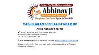 Best Vashikaran Expert Near Me for Love Solutions