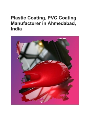 Plastic Coating, PVC Coating Manufacturer in Ahmedabad, India