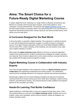 Aima_ The Smart Choice for a Future-Ready Digital Marketing Course