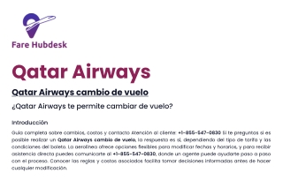 ¿Qatar Airways te permite cambiar de vuelo