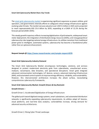 Smart Grid Cybersecurity Market