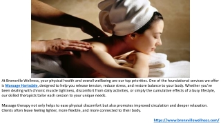 Relax-Restore with Therapeutic Massage White Plains at Bronxville Wellness.PPTX