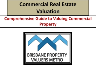 Commercial Real Estate Valuation Brisbane | Expert Property Valuers