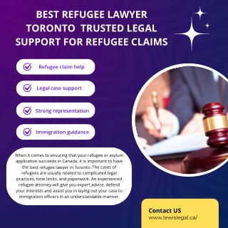 Best Refugee Lawyer Toronto Trusted Legal Support for Refugee Claims