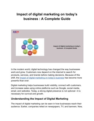 Impact of digital marketing on today’s business _ A Complete Guide