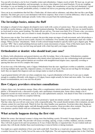 Calgary Invisalign Provider: What to Know Before Your Consultation