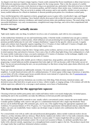 Mobile Commode on Rent: Taking Care Of Shipments in Tight Rooms