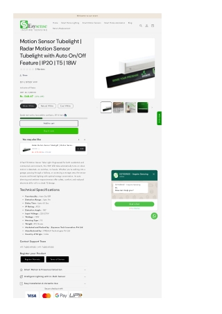 Buy Motion Sensor LED Tubelights for Home Use