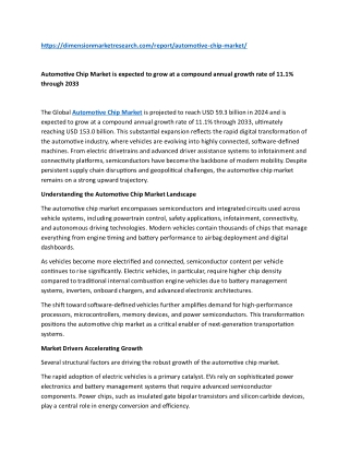 Automotive Chip Market