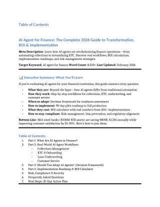 How Are AI Agents Used in Finance?