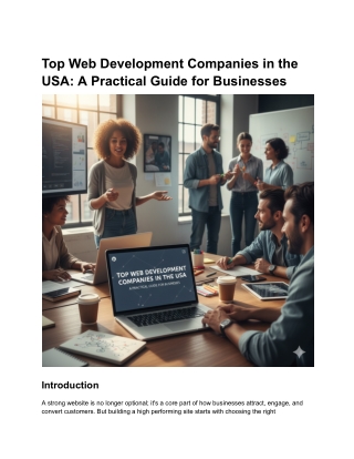 Top Web Development Companies in the USA_ A Practical Guide for Businesses