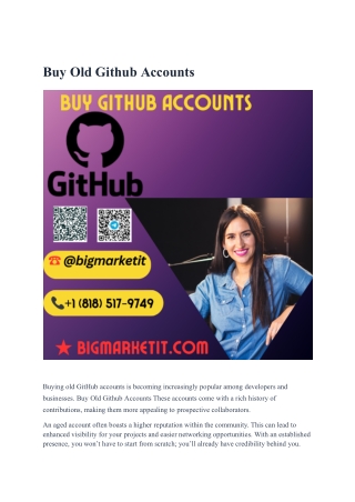 Better 7.4 Sites To Buy Github Accounts In This Year (USA )