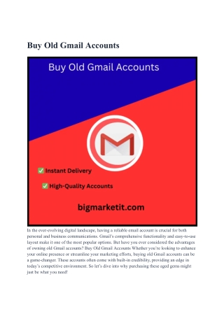 _Best sites 1 to Buy Old Gmail Accounts (PVA & Aged)